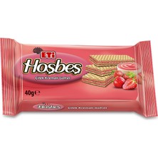 1001 Hoşbeş Çilek Kremalı Gofret 40 G x 24 Adet