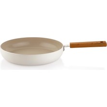 1001 Ceramoni Seramik Tava 28 Cm-Krem