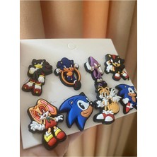 Empressco Kirpi Sonic Çizgi Film Terlik Süsü Terlik Jibbitz Terlik Aksesuarı 8 Adet