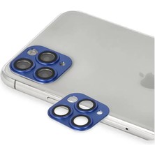 ALK Apple iPhone 11 Pro Max Pers Alüminyum Kamera Lens - Lacivert