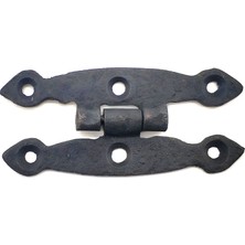 Die Grup Antika Tarz Dekoratif Pirinç Dar Menteşe - 75X39 Mm, Oksit