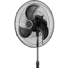 Ayaklı Siyah Metal Kanatlı 80 Watt 18 Inç 3 Kademeli Vantilatör 3 Yıl Garantili - Elektronik