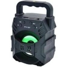 Eco Lounge Siyah Renkli, LED Işıklı Bluetooth Hoparlör - 3 Saat Dinleme Süresi ile Kablosuz Müzik Keyfi