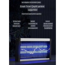 Eco Lounge Makine Formunda Mavi Işıklı Sinek ve Böcek Öldürücü Kovucu, Tehlikeli Değil, 2x4 Watt