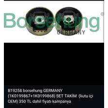 Borsehung Travers Takozu Alt Üst Set Kutu Içi Orjinal Golf 5 / Golf 6 / Jetta / Passat / Caddy / A3 / Leon T1