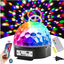 Eco Lounge Bluetooth Kumandalı USB Girişli Siyah Sihirli Küre LED Işık Parti ve Disko Topu - Hobi & Eğlence