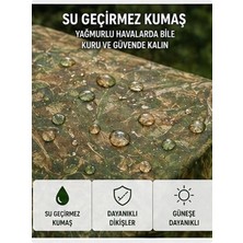 Esranın Dünyası Otomatik Kabin Giyinme Çadırı 120X120X190 cm Üst Havalandırma Yan Pencereli Duş & Wc Çadırı