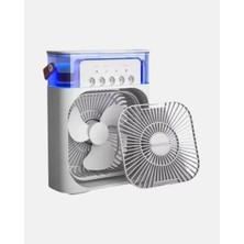 Esranın Dünyası 3’ü 1 Arada Mini Klima Fan USB Şarjlı, 7 Renk Gece Lambalı ve Nemlendirici