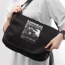Empressco Mingalondon Radiohead Baskılı Unisex Postacı Çantası