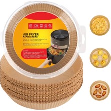 Esranın Dünyası 100 Parça Airfryer Kağıdı Tek Kullanımlık Temiz Pişirme Kağıdı