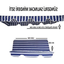 Esranın Dünyası 130X45 cm Ölçülerinde Lüks Salıncak Kılıfı, Mavi Beyaz