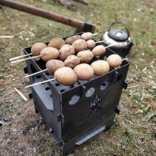 Esranın Dünyası Çok Yakıtlı Taşınabilir Ateş Kutusu ile Kamp Keyfi