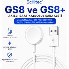 Schitec Watch Gs8 ve Gs8+ Ultra Wireless Charge Hızlı Şarj Cihazı