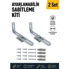 ePhase Deprem Güvenliği Devrilme Önleyici Ayarlanabilir 6X14CM Mobilya Eşya Dolap Sabitleme Kiti