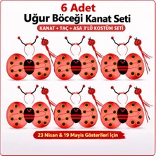 ALK 639LI Uğur Böceği Kostüm Seti – Kanat Taç Asa