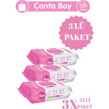 Sleepy Kiraz Lilyum Floral Kişisel Bakım Havlusu Çanta Boy 3X25 Yaprak