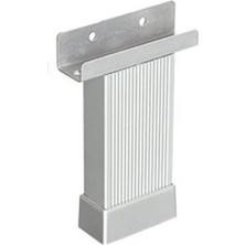 Empressco U Geçme Ayak 12 cm Mat Krom Çizgili Alüminyum 20X45 mm Metal