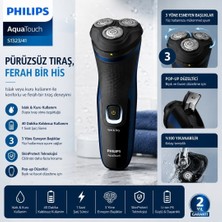 Philips Aquatouch S1323/41 Islak Kuru Tıraş Makinesi Siyah Renk Kablosuz Kullanım ve Favori Ek Başlık