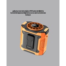 Esranın Dünyası Dijital Ekranlı Turbo Mini Fan – 3 Kademeli Hız, Sessiz Çalışma ve Type-C Şarj