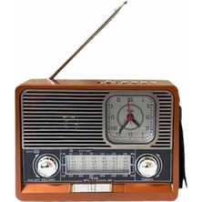 Esranın Dünyası Vintage Nostaljik Radyo Aux USB Sd Kart Girişli Şarjlı Bluetooth Bağlantılı
