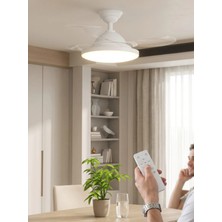 Aybartec Invisible + Vantilatör Modern Tavan Armatürü Sessiz Çalışma Uzaktan Kumandalı Tavan Tipi Vantilatör