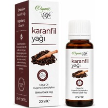 Organik Life & Natural Karanfil Yağı 20 ml - Saf Aromaterapi ve Bakım Yağı