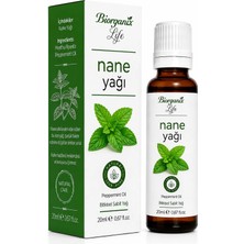 Organik Life Nane Yağı 20 ml - Ferahlatıcı & Serinletici Şakak ve Body Masaj Yağı