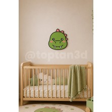 Toptan3D Dinozor Duvar Süsü, Çocuk Odası Duvar Dekoru, Yapışkanlı Bebek Odası Süsleri, Sevimli Dostlar (15 Cm)