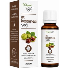 Organik Life %100 Doğal At Kestanesi Yağı 20 ml - Sıkılaştırıcı ve Ferahlatıcı Cilt Bakım Yağı