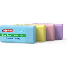 Bigpoint Dust-Free Pastel Renkli Silgi x 24 Adet