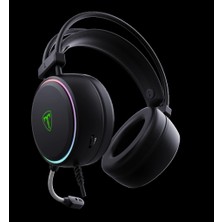 Nevamel® T-Dagger T-RGH304 Sona 7.1 Surround Sound Renkli Aydınlatma 2.10MT USB Kablolu Mikrofonlu Gaming KULAKLIK(1923)