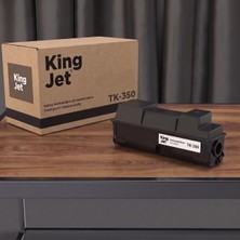 Kingjet Kyocera Uyumlu TK-350 Standart Kapasiteli (Tekli) Çipli Muadil Toner | FS-3140MFP+
