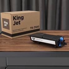 Kingjet Kyocera Uyumlu TK-3100 Standart Kapasiteli (Tekli) Çipli Muadil Toner | Ecosys M3540DN
