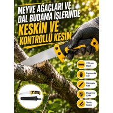 Nevamel® Kılıflı Budama Bahçe Testeresi 270 mm Düz Bıçaklı
