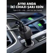 Nevamel® 38W Oto Çakmaklık Araç Içi Şarj Cihazı Hızlı Şarj Uzun Ömürlü Yeni Nesil