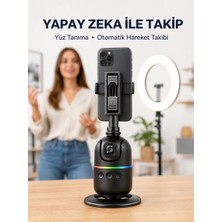 Nevamel® Telefon ve Kamera Uyumlu 360° Otomatik Takipli Akıllı Masa Tripodu Yeni Nesil