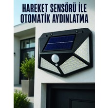 Nevamel® Hareket Sensörlü Güneş Enerjili Duvar Lambası Dış Mekan Için Güçlü LED Aydınlatma