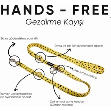 Patimio Yellow Boom Hands-Free Eller Serbest Gezdirme Kayışı Tasması
