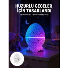 Nevamel® Bluetooth Hoparlör Özellikli 7 Renkli Gece Aydınlatması Yeni Nesil
