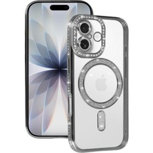 Nanospace Apple iPhone 17 Uyumlu Kılıf Tam Koruma Kamera Korumalı Joke Simli Magsafe Silikon Kılıf