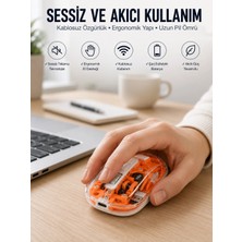 Esranın Dünyası Kablosuz Mouse Fare 5.0 Bluetooth Bağlantılı USB Girişli Yeni Nesil