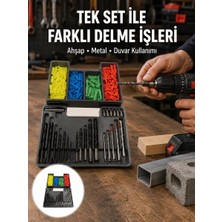 Nevamel® Matkap Ucu Seti Organizerli Çok Amaçlı Delme Uçları Yeni Nesil