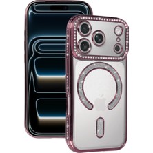 Nanospace Apple iPhone 17 Pro Max Uyumlu Kılıf Tam Koruma Kamera Korumalı Joke Simli Magsafe Silikon Kılıf