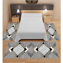 Empressco Style Home Dijital Baskılı 3 'lü Yatak Odası Halısı Yolluk Takımı