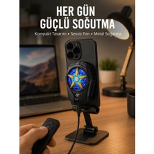 Nevamel® Cep Telefonu Radyatörü – Type-C 2 Vitesli Sessiz Soğutma Fanı Yeni Nesil
