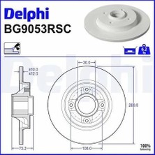 Delphi Fren Diski+Rulman 308 Partner Berlingo Arka Peugeot