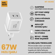 Nettech NT-HCH12 Pd+Qc Ganprime 67W Şarj Aleti