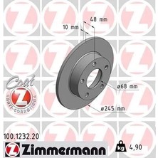 Zimmermann Fren Diski Arka Vw Passat A4 1.9 2.0 2.3 2.5 2.8 1996&GT;2005