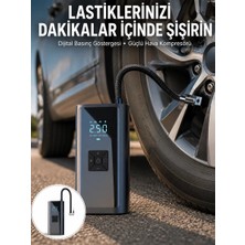 Nevamel® 12V Uyumlu Çok Işlevli Akıllı Araç Lastik Pompası Yeni Nesil