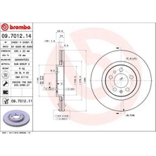 Brembo Fren Diski Ön 280MM Vw Bora Golf Beetle Octavıa Leon Toledo A3 1.4 1.6 1.9 2.0 1996&GT;2014